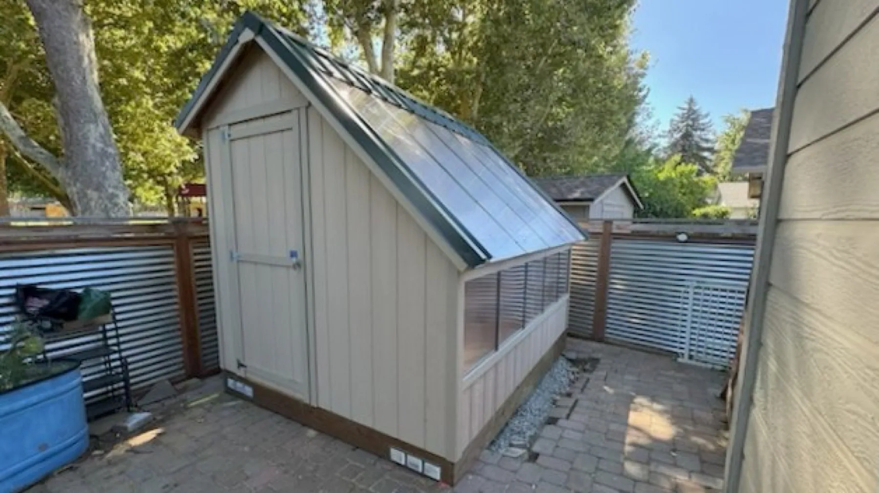 Compact greenhouse and potting structure